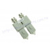 AD-TF-SM-50MM-DX ST母轉SC公50/125多模雙工轉接頭 光纖適配器 SC公-ST母雙芯多模公母轉接器 光纖耦合器法蘭 ST母轉SC公多模50-125雙工接頭